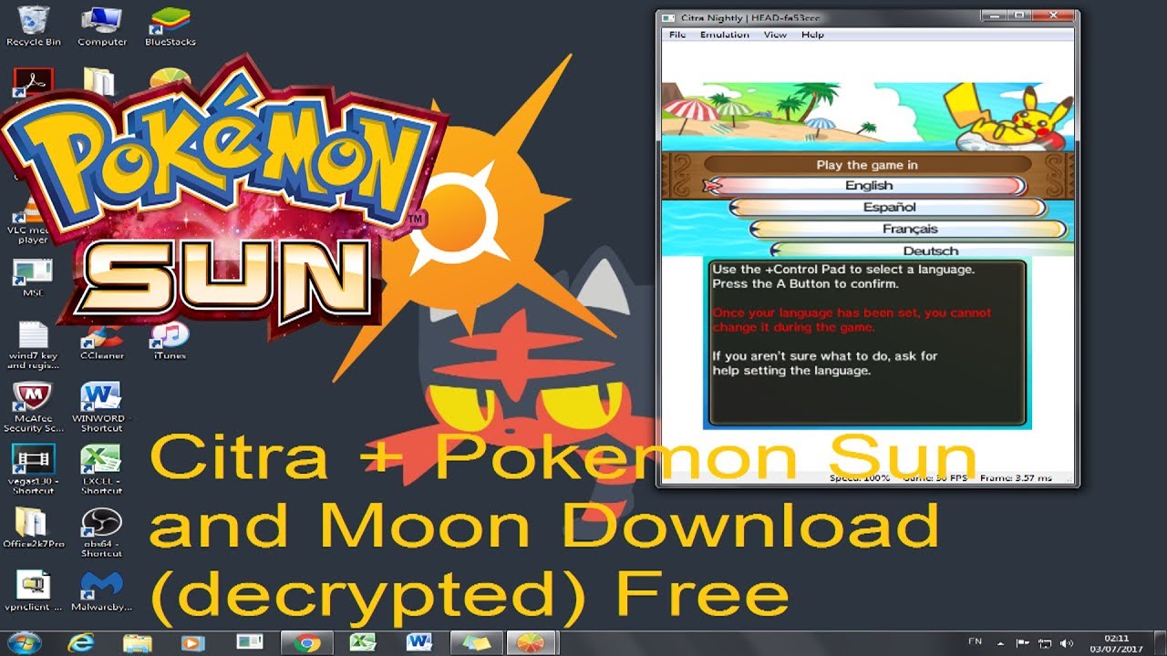 pokemon sun download for mac